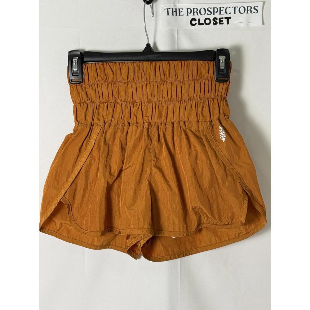 Free People fp movement XS Women's Burnt Orange High-Waisted Running Shorts